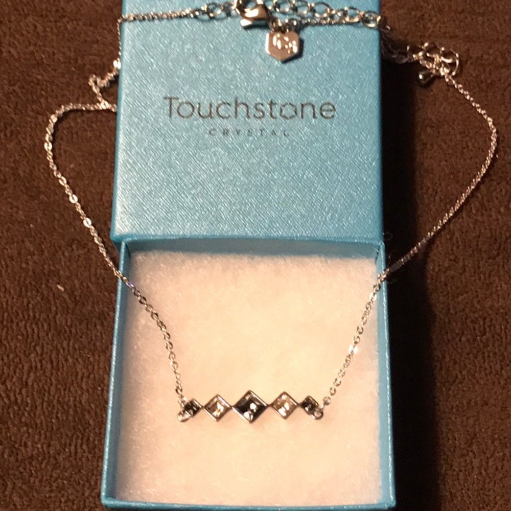 Touchstone Crystal In Line Necklace
